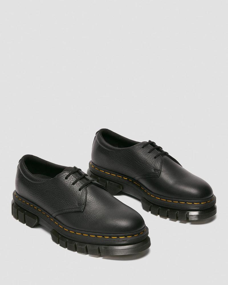 Dr Martens Rikard Lunar Leren Platform Schoenen Heren Zwart | NL 190TCE